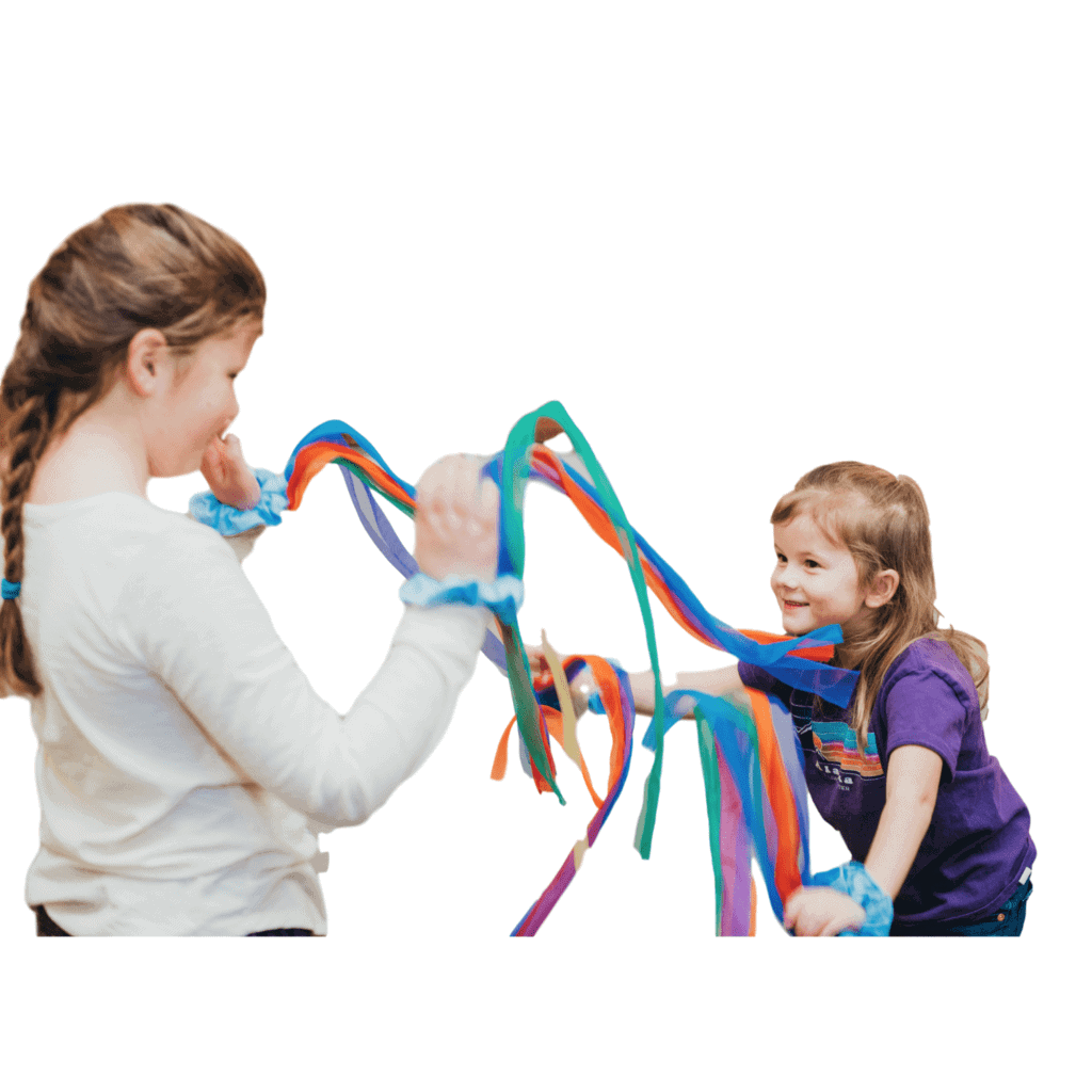 Colorful Music Therapy Props Dynamic Movement Wrist Rainbow Chiffon Discover Dance Homeschoolers