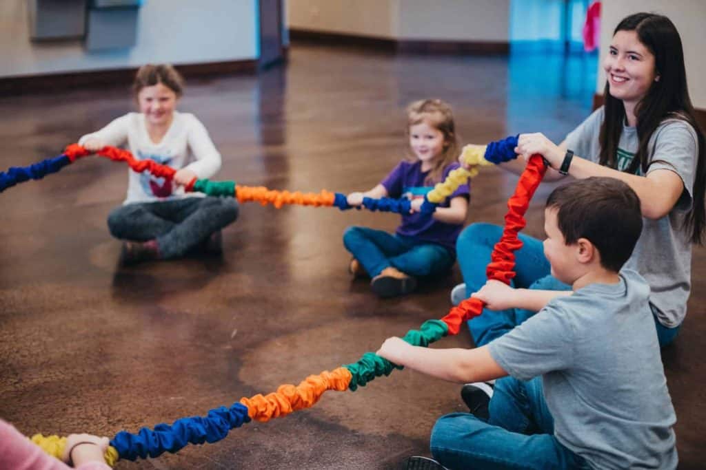 Best Music Education Tools Circle Time Creative Movement Stretchy Band Music for Kiddos Stephanie Leavell Daycare Providers