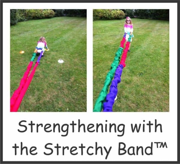 Your Therapy Source Strengthening With The Stretchy Band