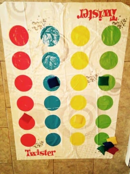 Unique Twister Game with Four Inch Bean Bag Listening Lesson Fun