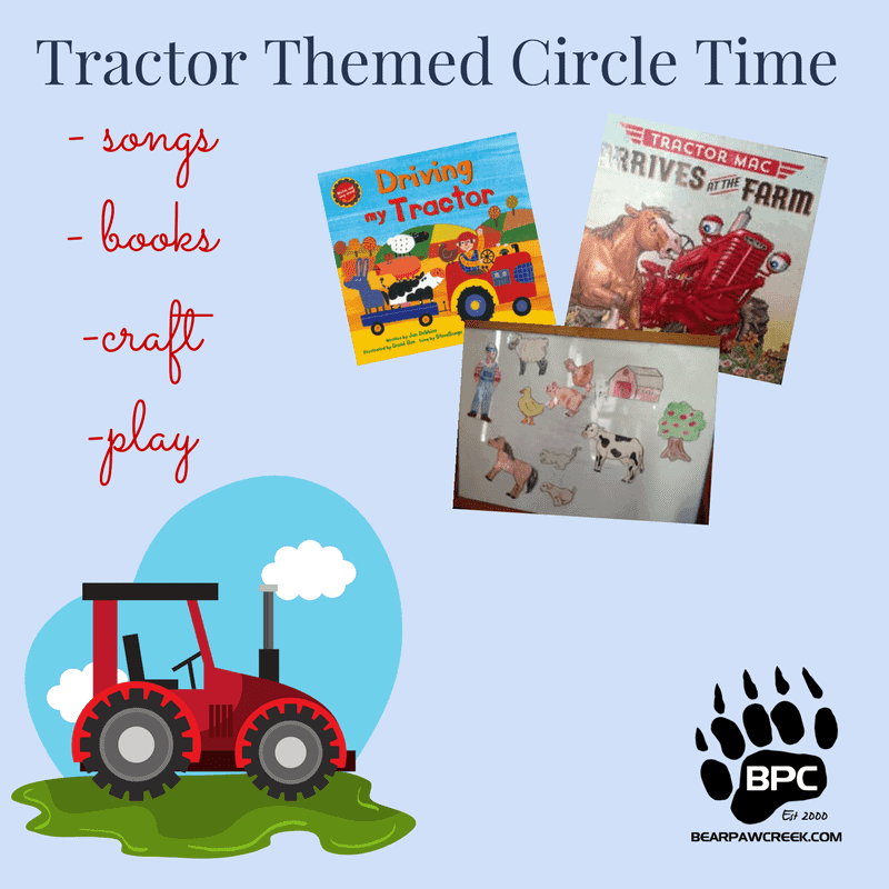 The Wheels on the Tractor Circle Time Home School Music Movement Literacy Lesson Plan