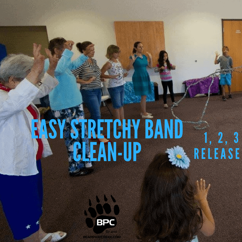Easy Stretchy Band Clean-up Leah Murthy Children's Ministry Parents