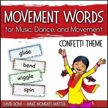 Movement Word Wall Music Dance Special Needs Educators