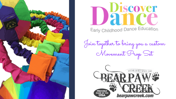 DiscoverDance and Bear Paw Creek Collaboration Early Dance Movement Props