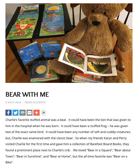 Bear With Me Children's Music Network Meets Barefoot Books