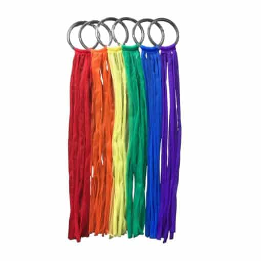 Best Active Play Primary Colored Chiffon Scarf Streamers on Plastic Hoops Music Together Dance Instructors