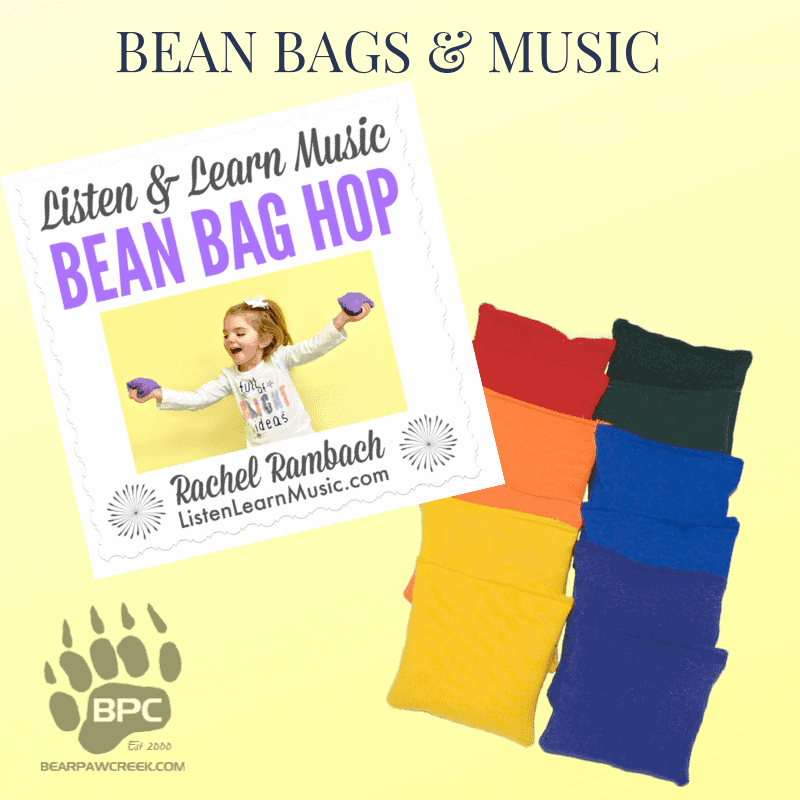 Four Inch Bean Bag Hop Song Listen Learn Music Movement Children