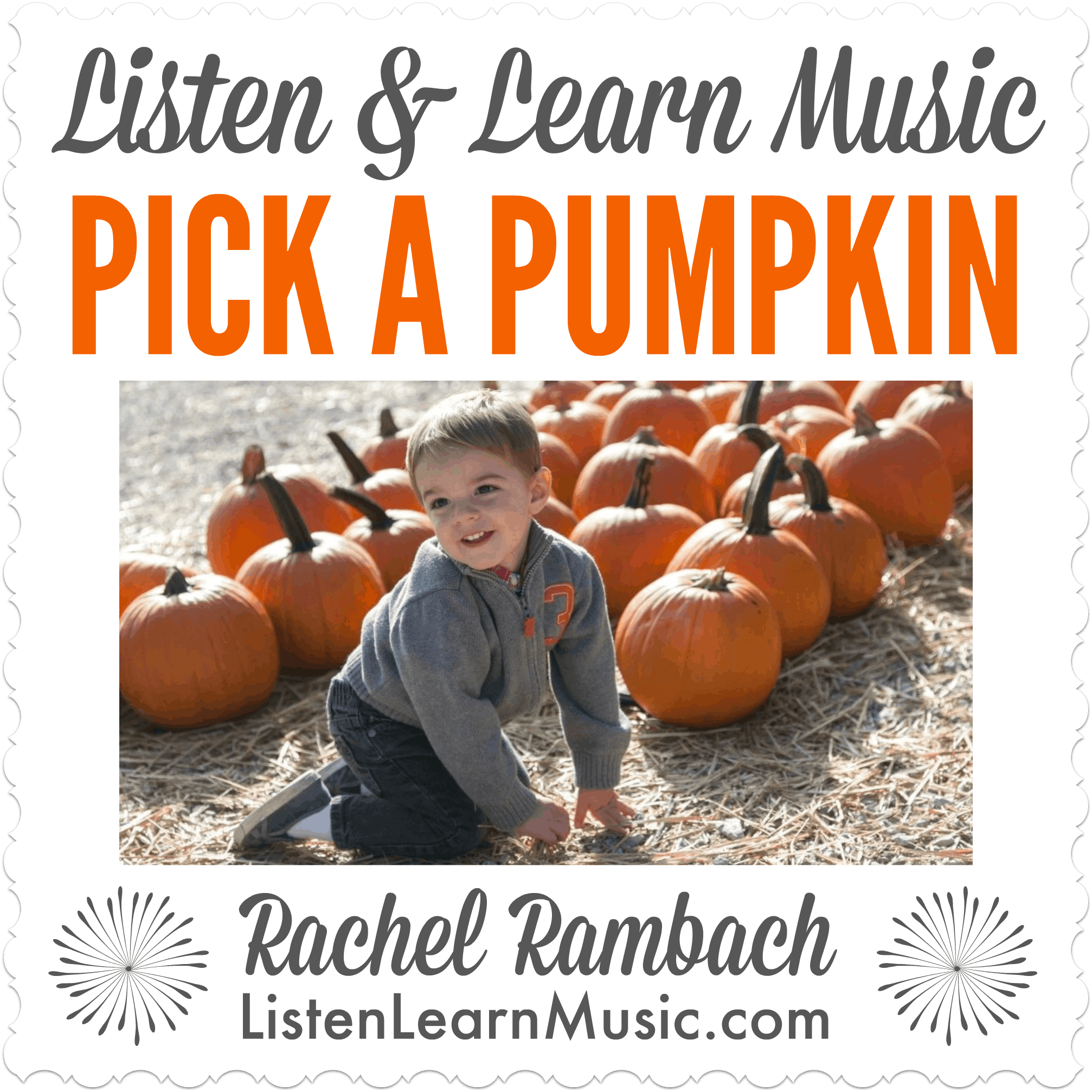 Pick a Pumpkin Listen Learn Music Album Cover Music Therapist