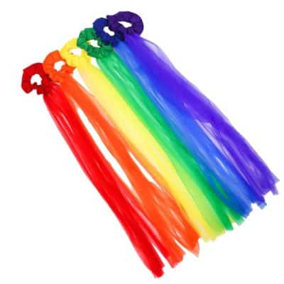 Colorful Music Education Tools Dance Primary Colored Wrist Scrunchie Chiffon Streamers Discover Dance Music Therapist
