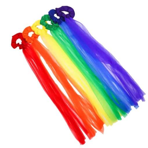 Colorful Music Education Tools Dance Primary Colored Wrist Scrunchie Chiffon Streamers Discover Dance Music Therapist