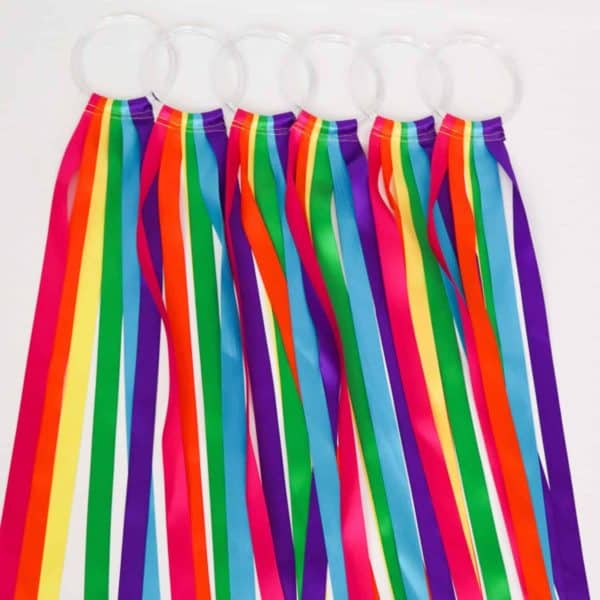 Colorful Senstory Integration Hoop Jewel Toned Ribbon Streamers Andrea Trench Discover Dance Childcare Directors