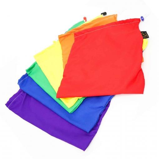 Rainbow Set Drawstring Bags Organizational Product Music Therapy Home Schoolers