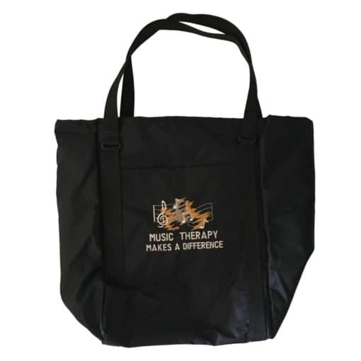 Top Children's Movement Dance Music Therapy Black Tote Bag With Handles and Pocket