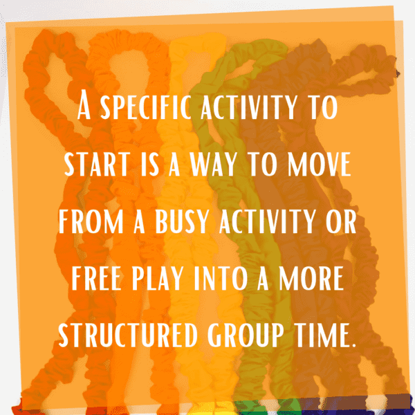 How to successfully do toddler circle time. movement props, music and movement, scarves, streamers, stretchy band, circle time tips, day care teachers, homeschool moms, toddler moms, playgroups