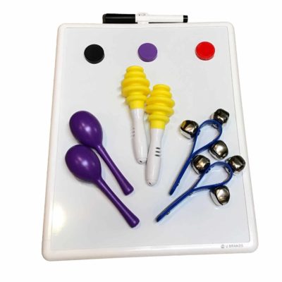 Best Music Theray Props Cooperative Sount It Out Literacy Kit with Drawstring Bag Small Instruments Music Therapists Literacy Training