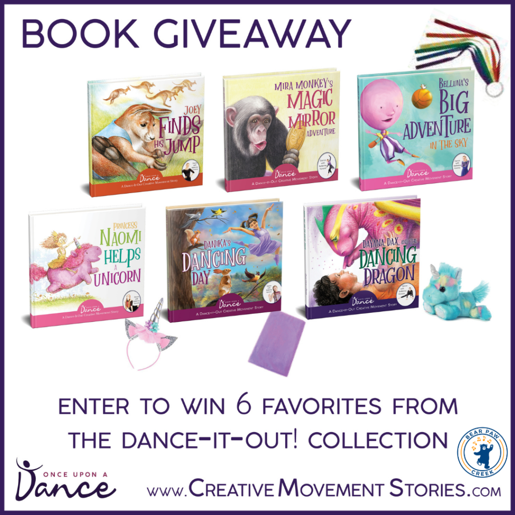 Bear Paw Creek Once Upon A Dance Collaboration Creative Movement Book Giveaway Best Dance Teacher Resources Music and Movement Activities Dance Props