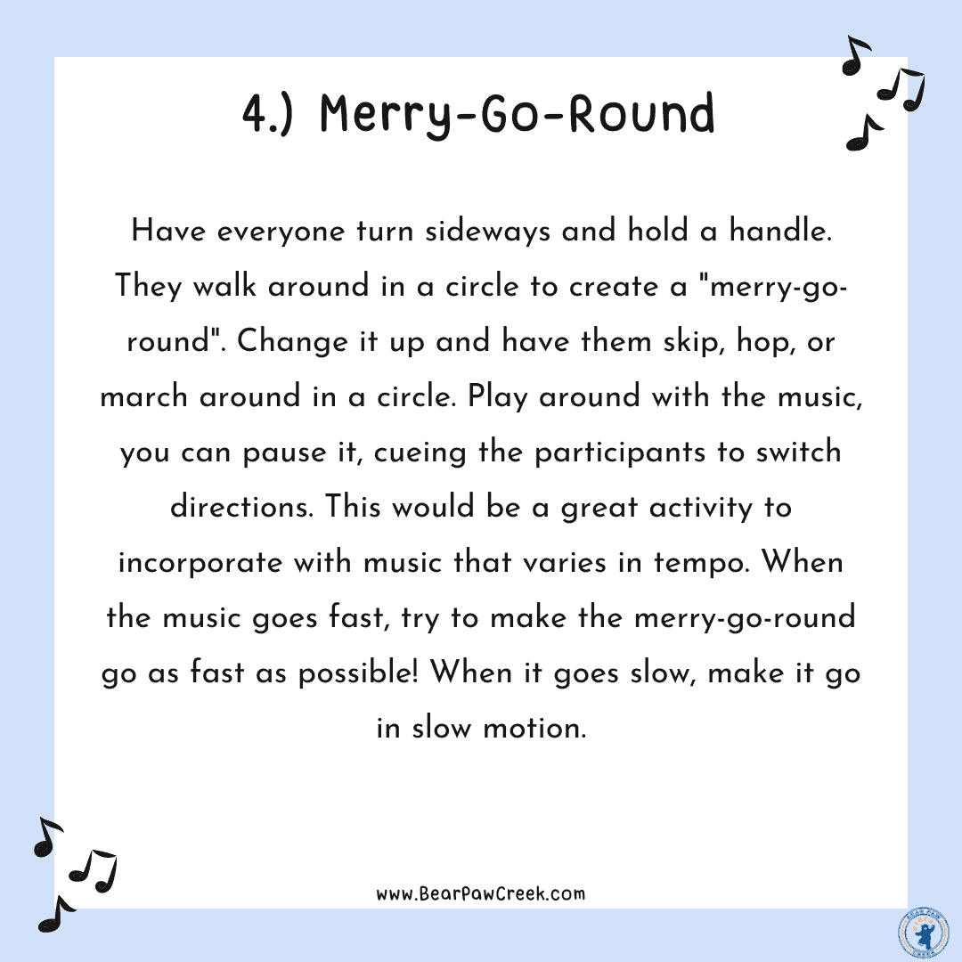Merry Go Round Parachute Activity with Parachute Song