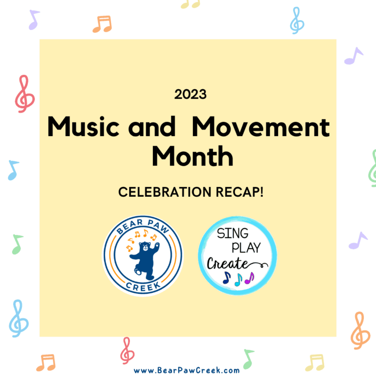 Music and Movement Month 2023 Recap - Bear Paw Creek
