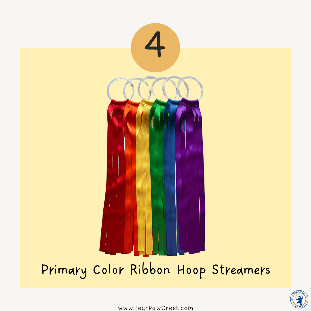 RAINBOW RIBBON HOOPS Set of 6 Music in Motion